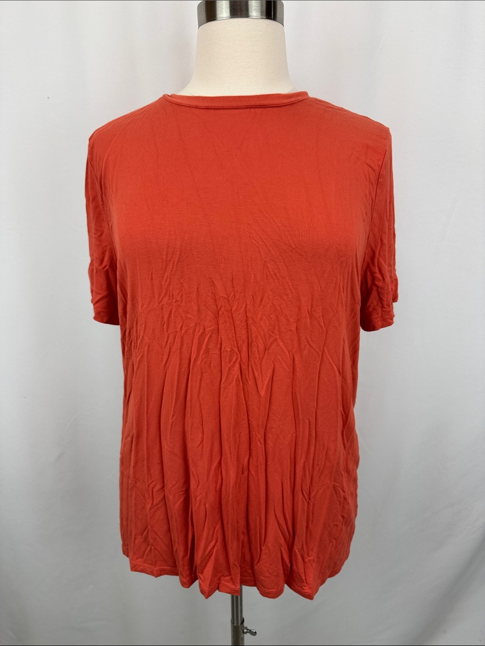 Knix 4X modal wicking t shirt coral orange